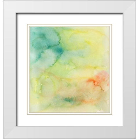 Garden Abstraction 31 White Modern Wood Framed Art Print with Double Matting by Buddenhaugen, Sophia