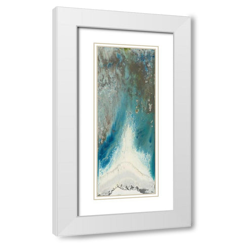 Heleotrope 2 White Modern Wood Framed Art Print with Double Matting by Bering, Blakely