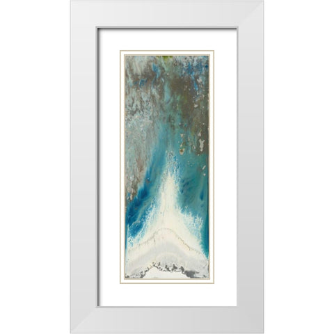 Heleotrope 2 White Modern Wood Framed Art Print with Double Matting by Bering, Blakely