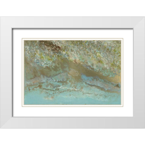 Robins Egg White Modern Wood Framed Art Print with Double Matting by Bering, Blakely
