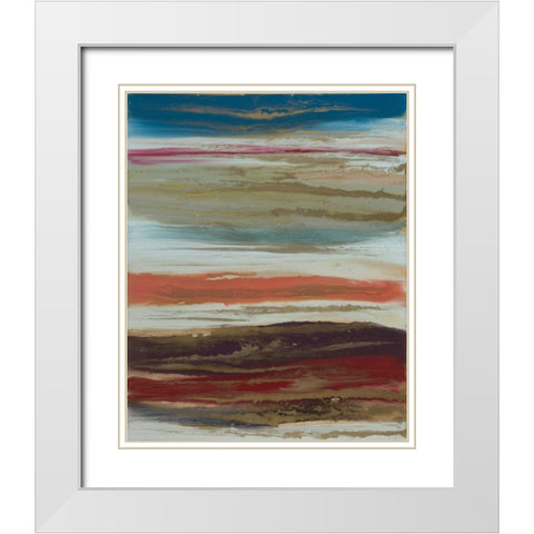 Morning Dawn White Modern Wood Framed Art Print with Double Matting by Bering, Blakely