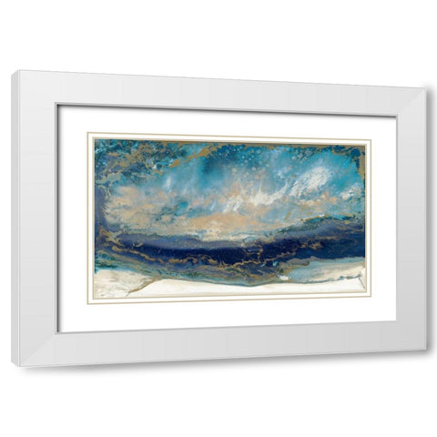 Midnight Meditation White Modern Wood Framed Art Print with Double Matting by Bering, Blakely