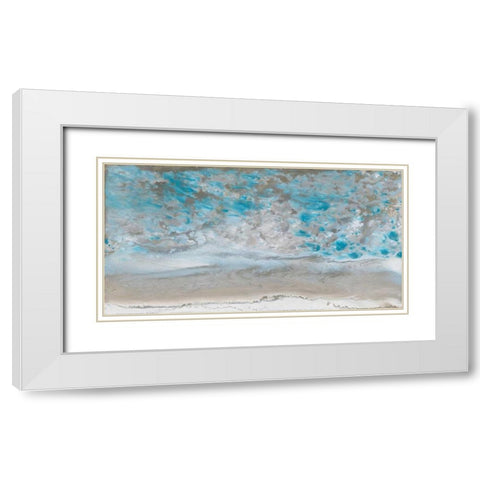 Low Tide White Modern Wood Framed Art Print with Double Matting by Bering, Blakely