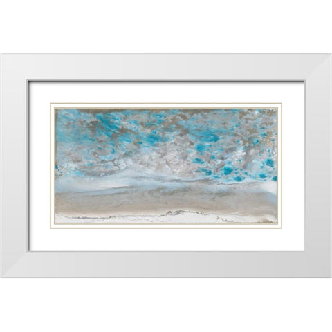 Low Tide White Modern Wood Framed Art Print with Double Matting by Bering, Blakely
