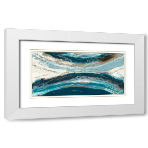 Effective Abstraction White Modern Wood Framed Art Print with Double Matting by Bering, Blakely