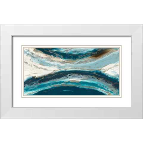 Effective Abstraction White Modern Wood Framed Art Print with Double Matting by Bering, Blakely