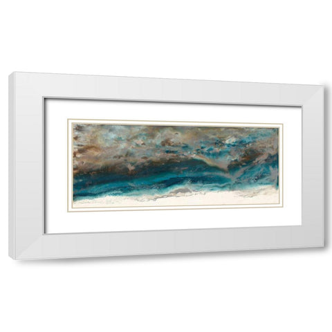 Mystic Surface White Modern Wood Framed Art Print with Double Matting by Bering, Blakely