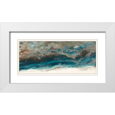 Mystic Surface White Modern Wood Framed Art Print with Double Matting by Bering, Blakely