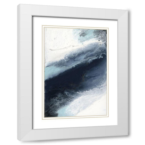 Abstract,Contemporary White Modern Wood Framed Art Print with Double Matting by Bering, Blakely