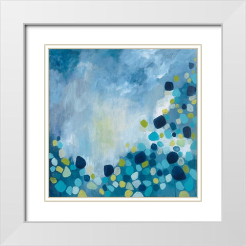 Bounce White Modern Wood Framed Art Print with Double Matting by Hutton