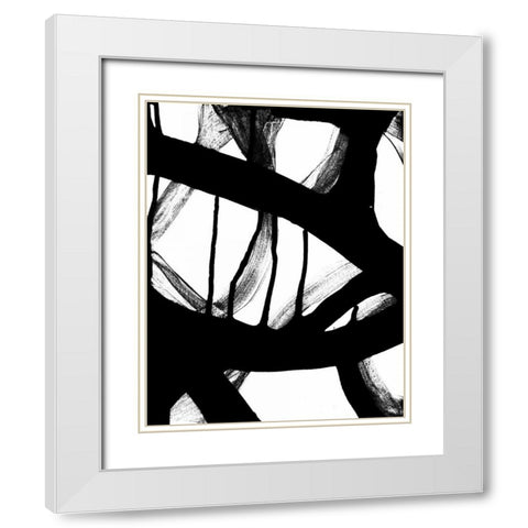 Blot and White 2 White Modern Wood Framed Art Print with Double Matting by Hutton