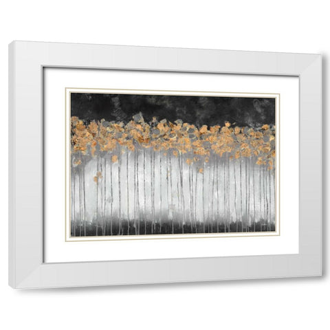 Midnight Forest White Modern Wood Framed Art Print with Double Matting by Walters, Delsy