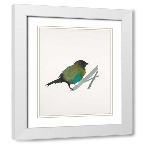 Water Bird 3 White Modern Wood Framed Art Print with Double Matting by Swartz, Megan