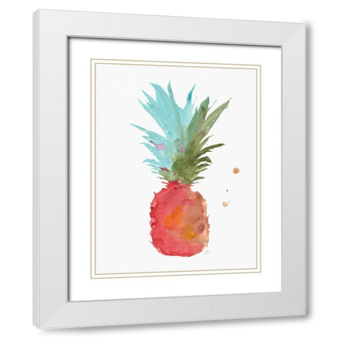 Tropical Life 3 White Modern Wood Framed Art Print with Double Matting by Swartz, Megan