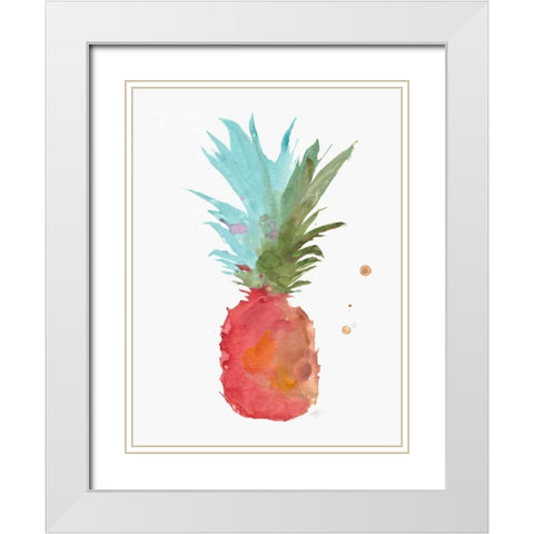 Tropical Life 3 White Modern Wood Framed Art Print with Double Matting by Swartz, Megan