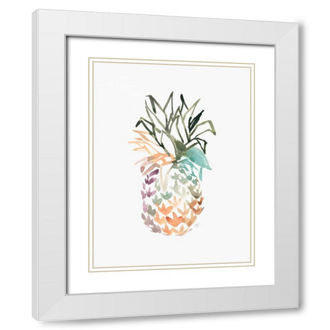 Cool and Tropical 2 White Modern Wood Framed Art Print with Double Matting by Swartz, Megan