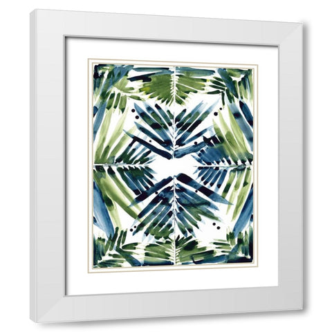Tropical reflection White Modern Wood Framed Art Print with Double Matting by Swartz, Megan