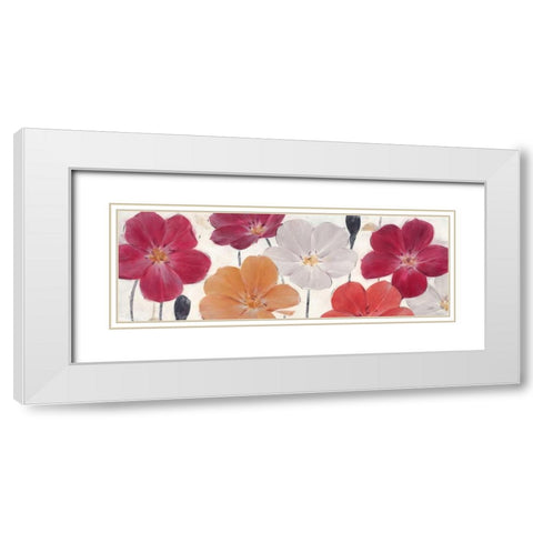Autumn Party Panel White Modern Wood Framed Art Print with Double Matting by Stoyanov, Ivo