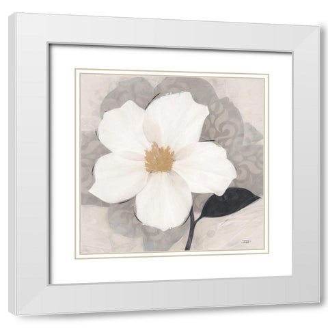 ?lÃ©gance Blanc White Modern Wood Framed Art Print with Double Matting by Stoyanov, Ivo