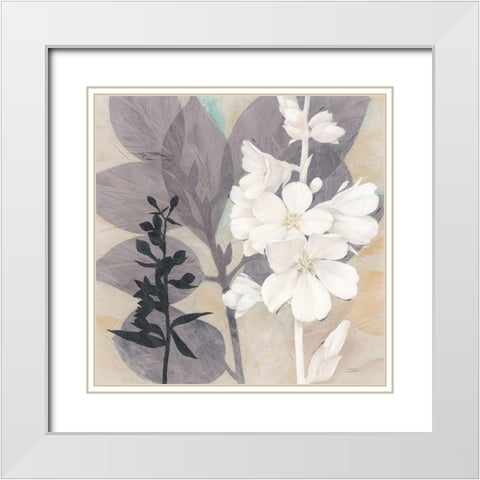 Botanical Story 2 White Modern Wood Framed Art Print with Double Matting by Stoyanov, Ivo