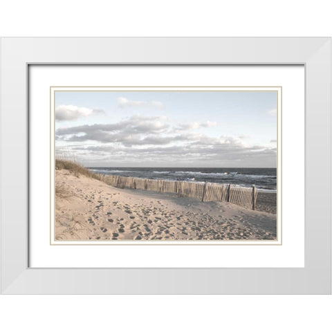 Ocean Clarity White Modern Wood Framed Art Print with Double Matting by Sememza, Marlana