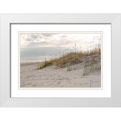 Calm by the Sea White Modern Wood Framed Art Print with Double Matting by Sememza, Marlana