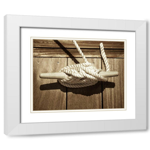 Secured White Modern Wood Framed Art Print with Double Matting by Semenza, Marlana