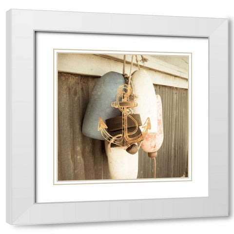 Bouys of Summer White Modern Wood Framed Art Print with Double Matting by Semenza, Marlana