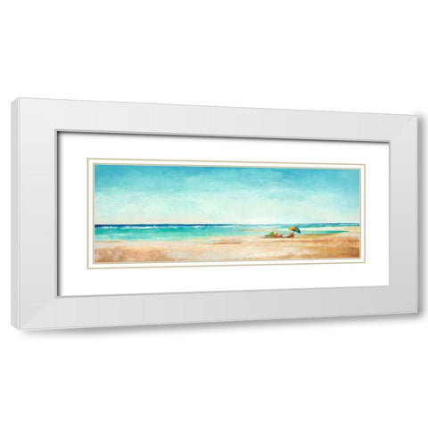 Thats the Spot White Modern Wood Framed Art Print with Double Matting by Kroeker, Wendy