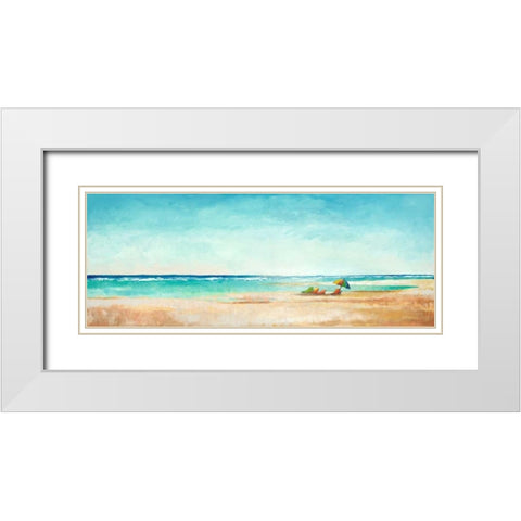 Thats the Spot White Modern Wood Framed Art Print with Double Matting by Kroeker, Wendy