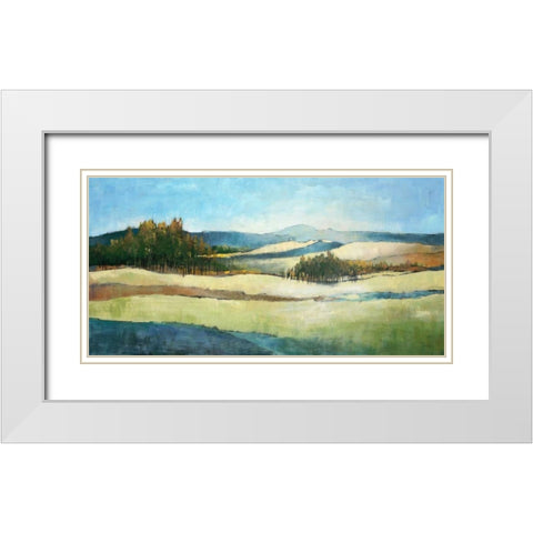 Far Horizons White Modern Wood Framed Art Print with Double Matting by Kroeker, Wendy