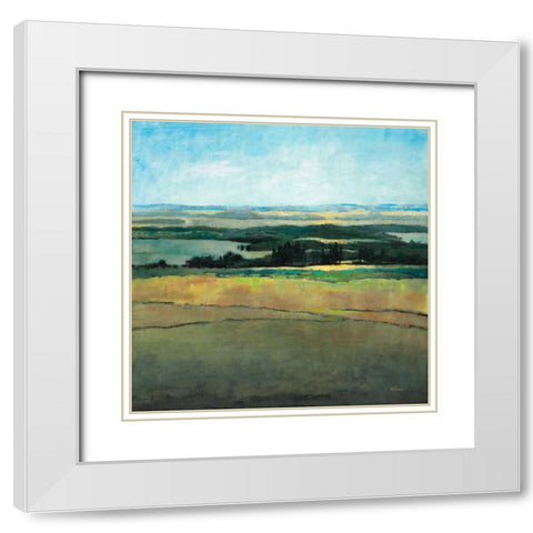 Forever View White Modern Wood Framed Art Print with Double Matting by Kroeker, Wendy