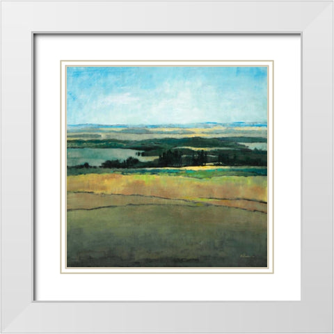 Forever View White Modern Wood Framed Art Print with Double Matting by Kroeker, Wendy