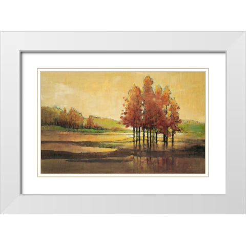 Dawn Till Day White Modern Wood Framed Art Print with Double Matting by Kroeker, Wendy