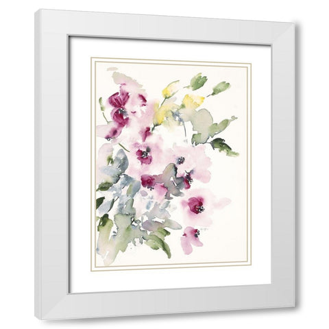Simply Lovely White Modern Wood Framed Art Print with Double Matting by Johannesson, Karin