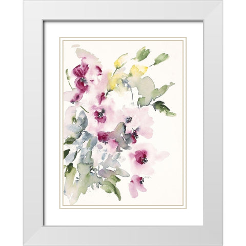 Simply Lovely White Modern Wood Framed Art Print with Double Matting by Johannesson, Karin