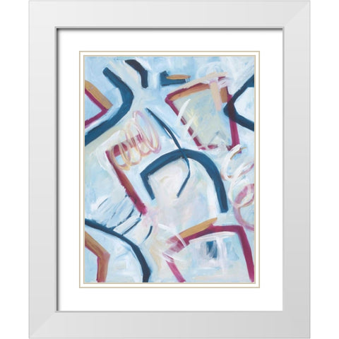 Building Dreams White Modern Wood Framed Art Print with Double Matting by Phelps, Edith