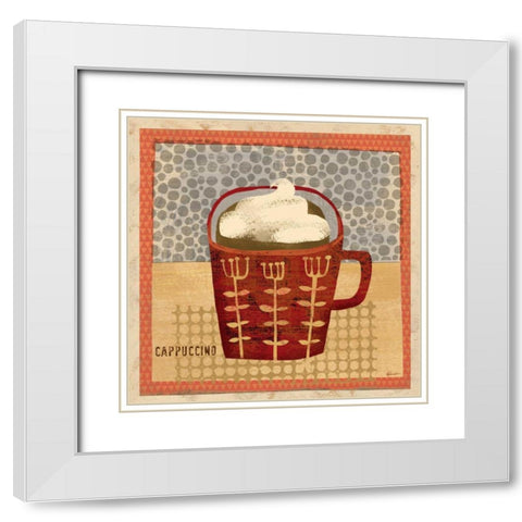 Barrista Beauty 2 White Modern Wood Framed Art Print with Double Matting by Faust, Richard