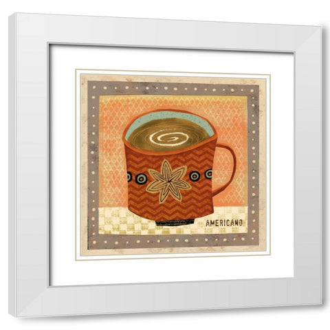 Barrista Beauty 3 White Modern Wood Framed Art Print with Double Matting by Faust, Richard