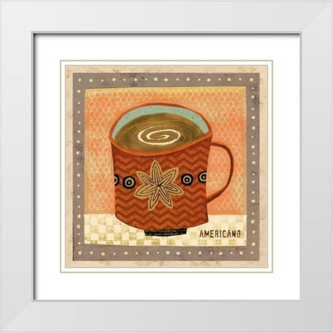 Barrista Beauty 3 White Modern Wood Framed Art Print with Double Matting by Faust, Richard