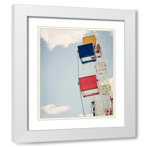 Skyride White Modern Wood Framed Art Print with Double Matting by Susannah Tucker Photography