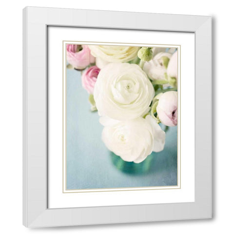 Still Beauty in Pastel 1 White Modern Wood Framed Art Print with Double Matting by Susannah Tucker Photography