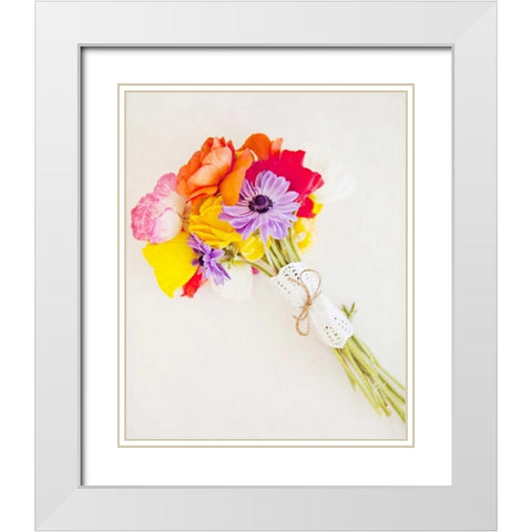 Happy Daydream 3 White Modern Wood Framed Art Print with Double Matting by Susannah Tucker Photography
