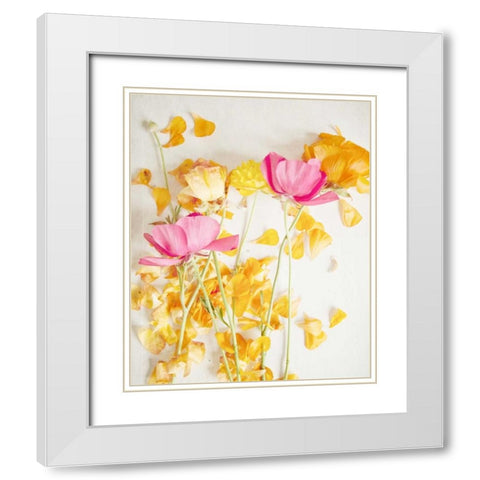 Happy Daydream 5 White Modern Wood Framed Art Print with Double Matting by Susannah Tucker Photography