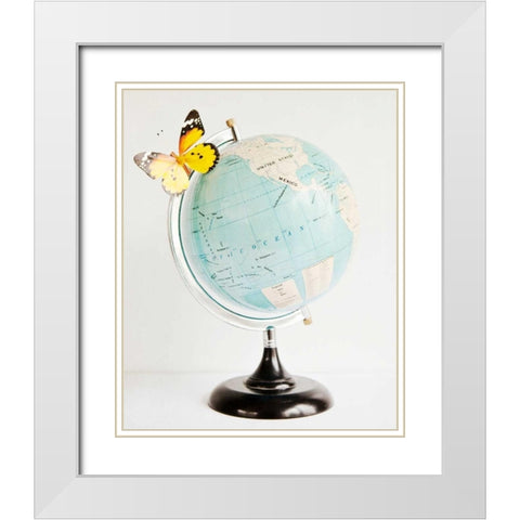 Happy Daydream 6 White Modern Wood Framed Art Print with Double Matting by Susannah Tucker Photography