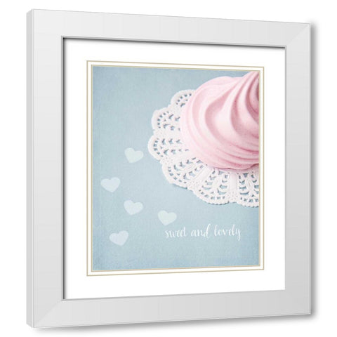 Sweet and Lovely White Modern Wood Framed Art Print with Double Matting by Susannah Tucker Photography