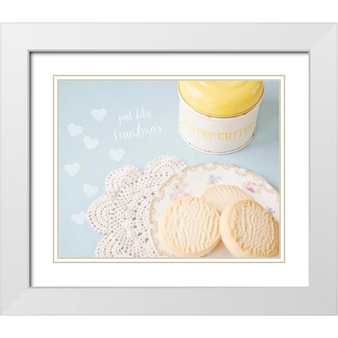 Just Like Grandmas White Modern Wood Framed Art Print with Double Matting by Susannah Tucker Photography