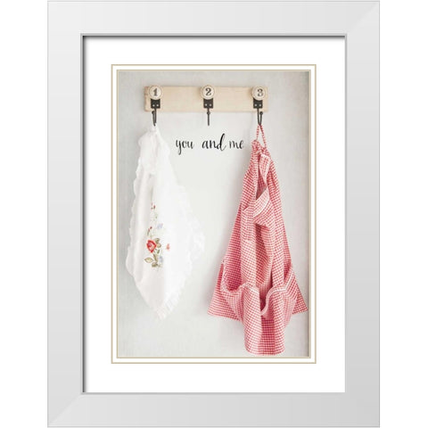 You and Me White Modern Wood Framed Art Print with Double Matting by Susannah Tucker Photography
