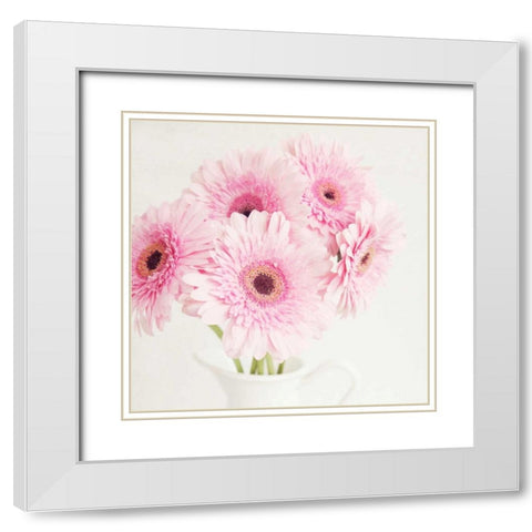 Pretty in Pink White Modern Wood Framed Art Print with Double Matting by Susannah Tucker Photography