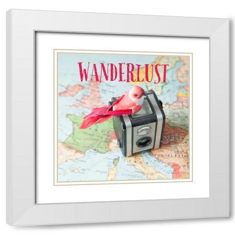 Wanderlust White Modern Wood Framed Art Print with Double Matting by Susannah Tucker Photography
